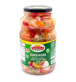 Giardiniera Mixed Pickles in glass jar "Baraka" 26